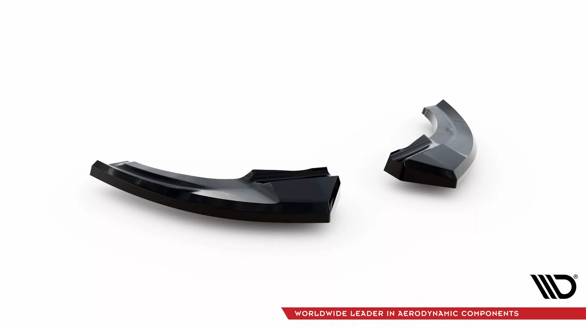 Heck Ansatz Flaps Diffusor Für Volkswagen Polo GTI Mk6 Facelift Schwarz Hochglanz
