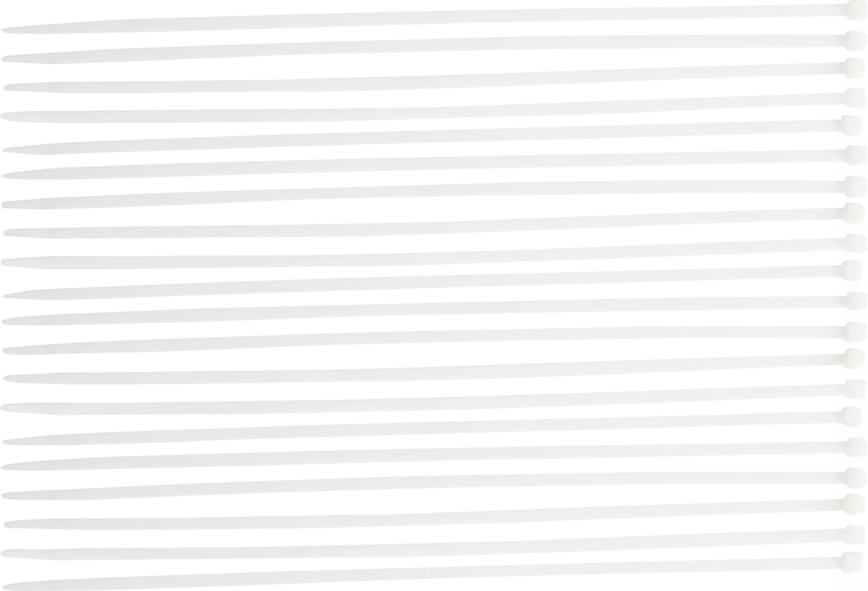 Kabelbinder-Sortiment | weiß | 8,0 x 600 mm | 20-tlg.