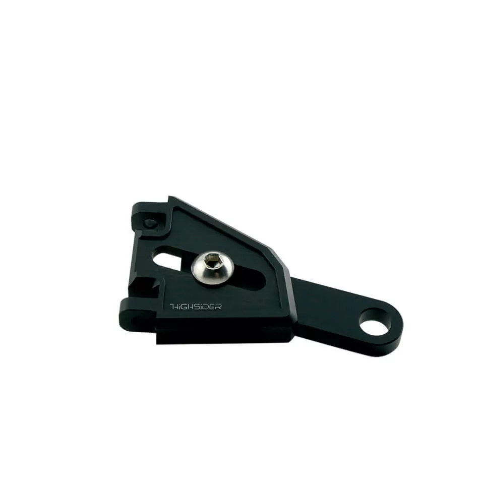 HIGHSIDER CNC Alu Lampenhalter Set EXTEND für Ø 35-37 mm, längenverstellbar, Schwarz