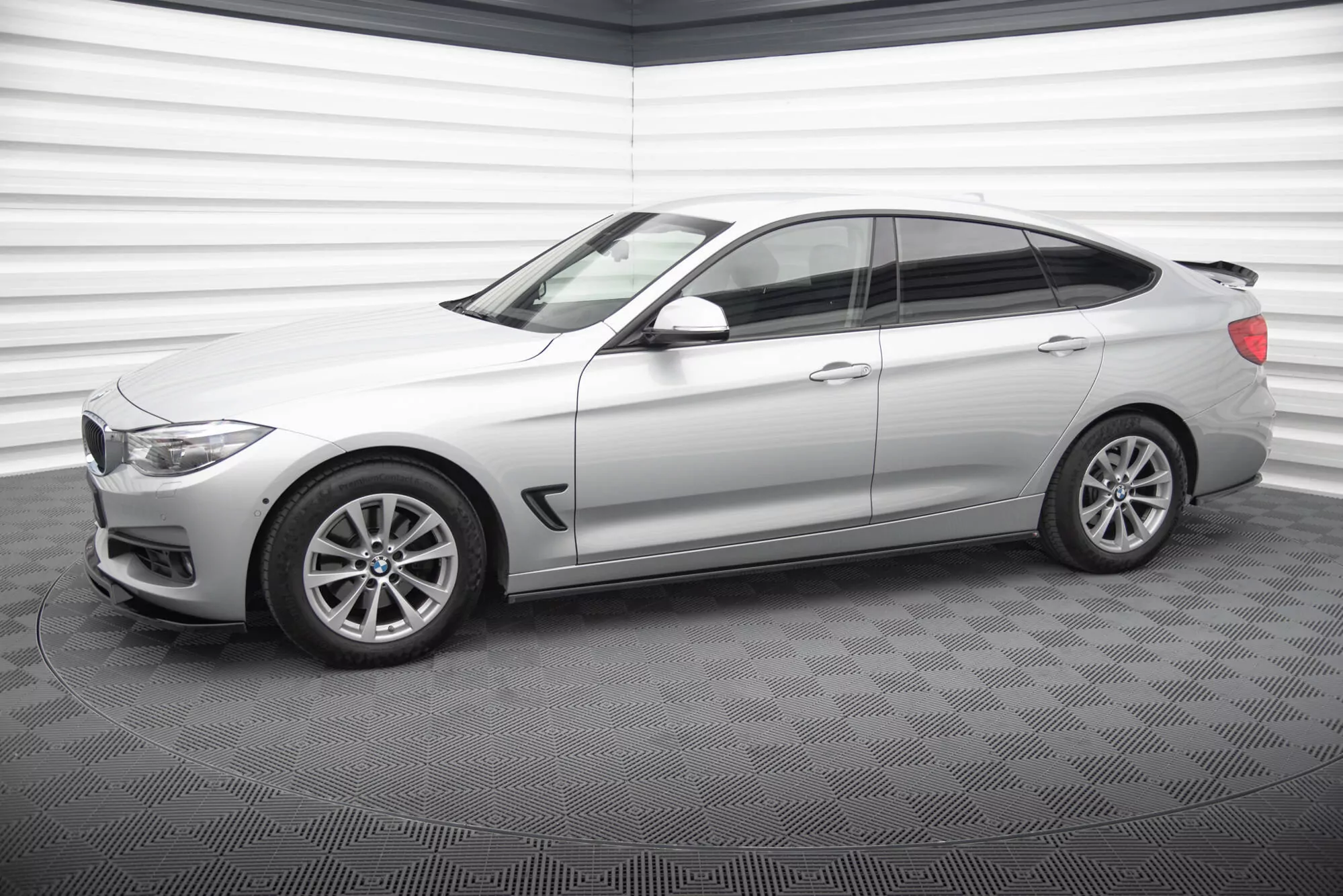 Seitenschweller Ansatz Für BMW 3er GT F34 Schwarz Hochglanz