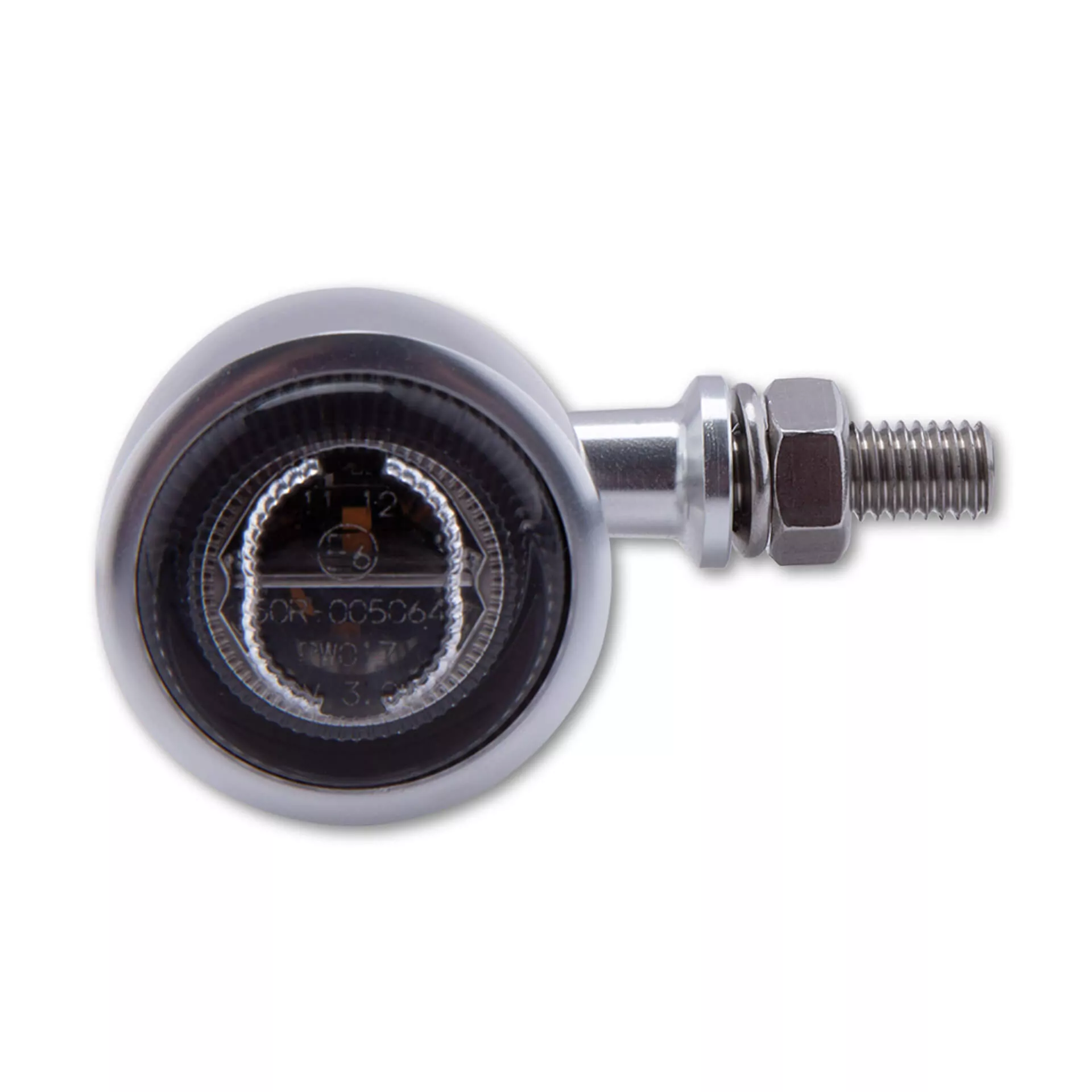 HIGHSIDER Pro Classic-X1 LED Indicator Gehäuse  Silber / Linse Rauchgrau (Paar), Vorn & Hinten