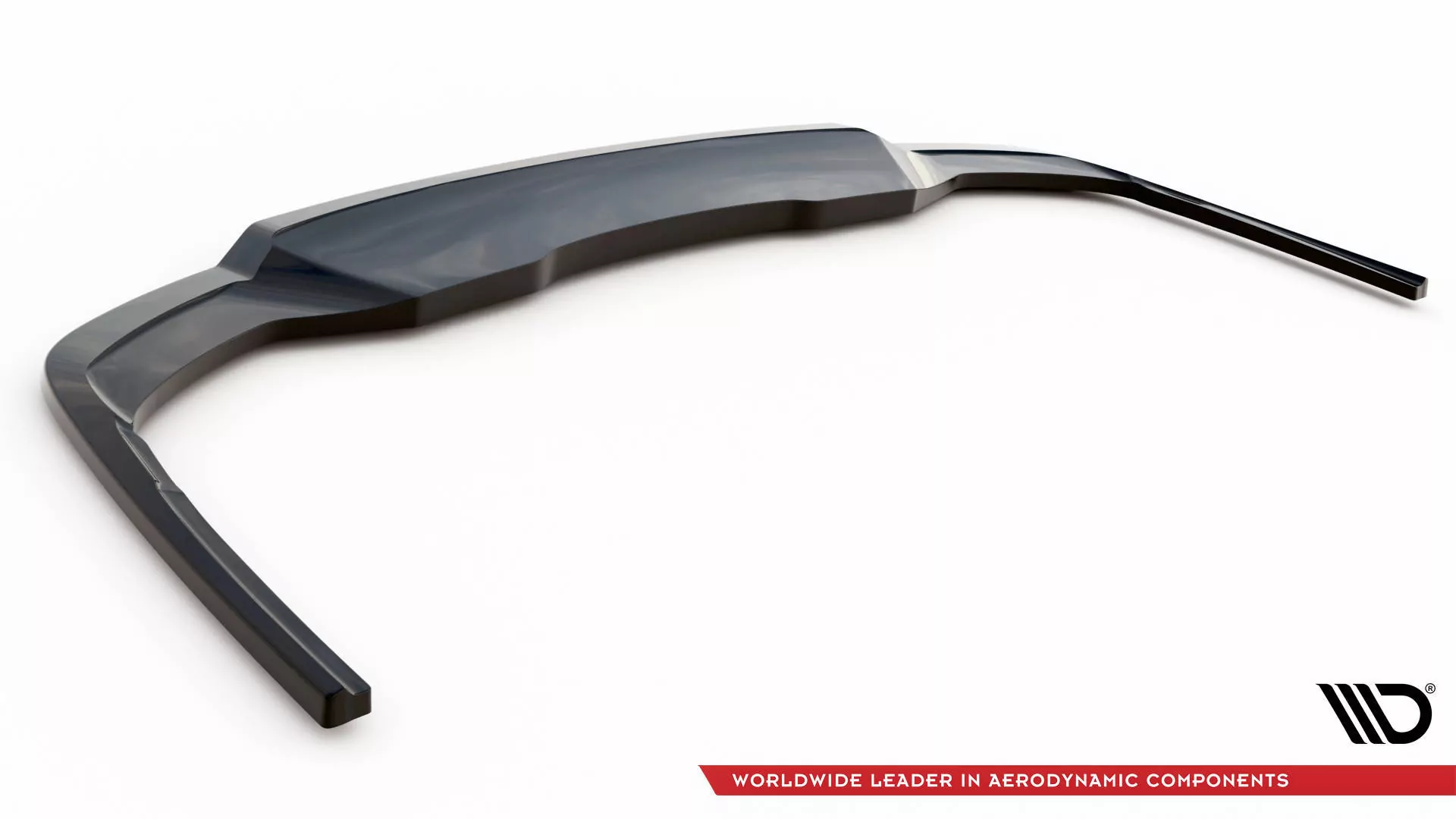 Hinten Splitter (mit Einem Vertikalem Balken) V.1 Audi A4 S-Line B9 Facelift Schwarz Hochglanz