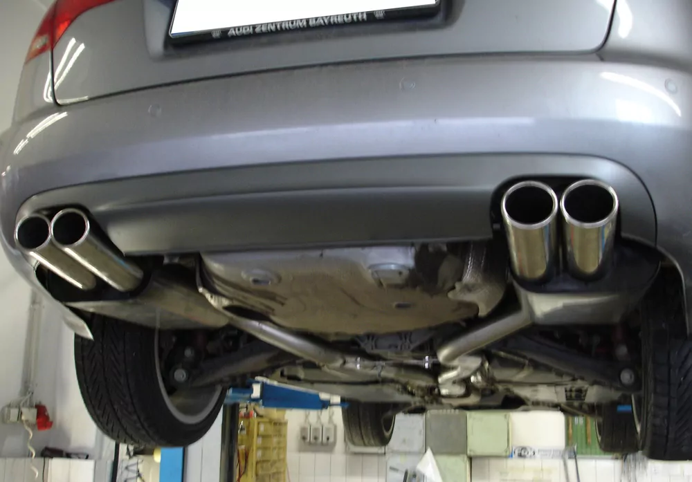 Audi A4 Typ B7 quattro Endschalldämpfer rechts/links Ø63,5mm - 2x88x74 Typ 32  rechts/links