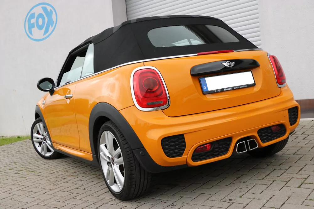 Mini Cooper S - F56 & F57  Endschalldämpfer Ausgang mittig - 2x95x78 Typ 68