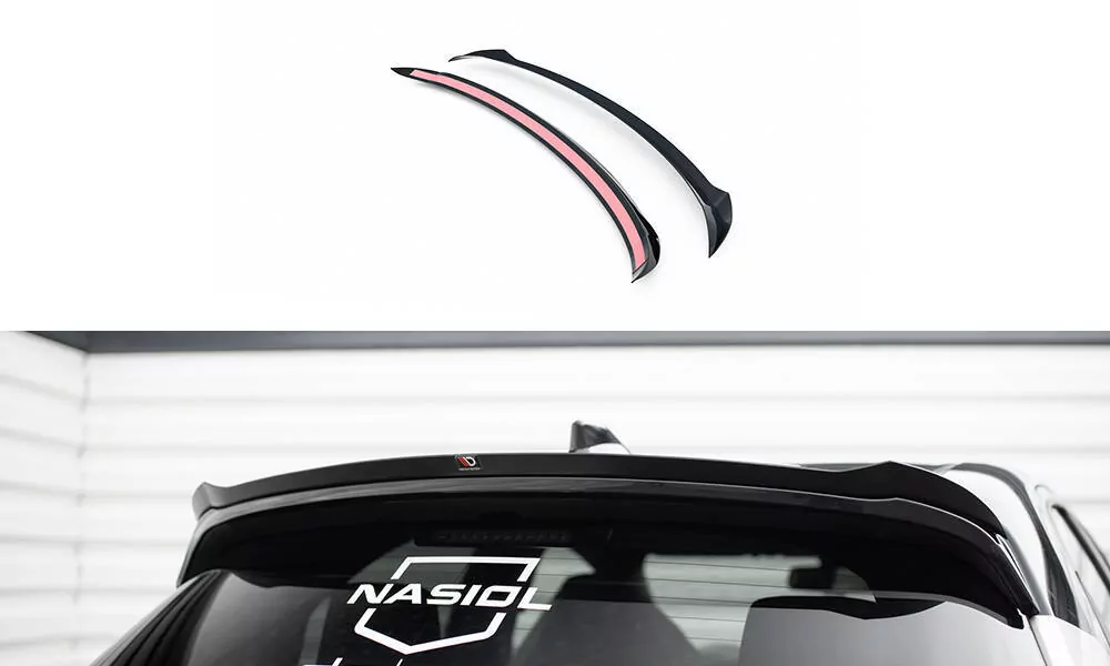Spoiler CAP Für Toyota Yaris GR Sport Mk4 Schwarz Hochglanz