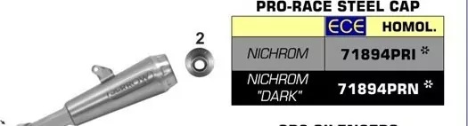 Arrow Pro Race Edelstahl Schwarz Yamaha YFZ-R3 ´19-20