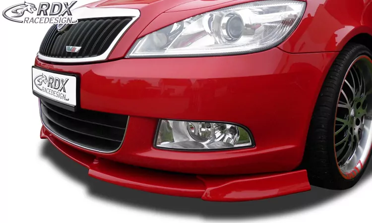 RDX Frontspoiler VARIO-X für SKODA Octavia 2 Facelift Typ 1Z 2008+ (nicht RS) Frontlippe Front Ansatz Vorne Spoilerlippe