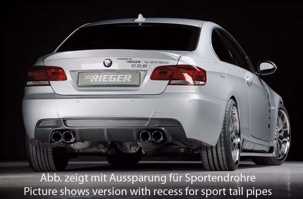 Rieger Heckeinsatz für BMW 3er E92 | Coupé 09.06-02.10 (bis Facelift) Nur für 335i / 335d
