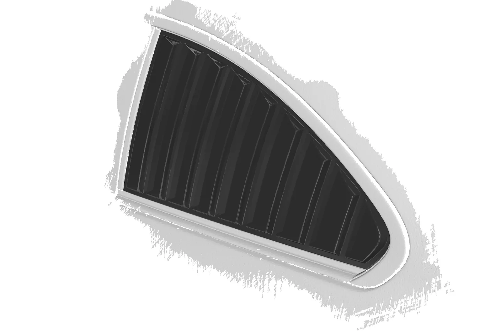 Seitenscheibenblenden für BMW 2er F22/F87 Coupe SSB003 Schwarz Strukturiert