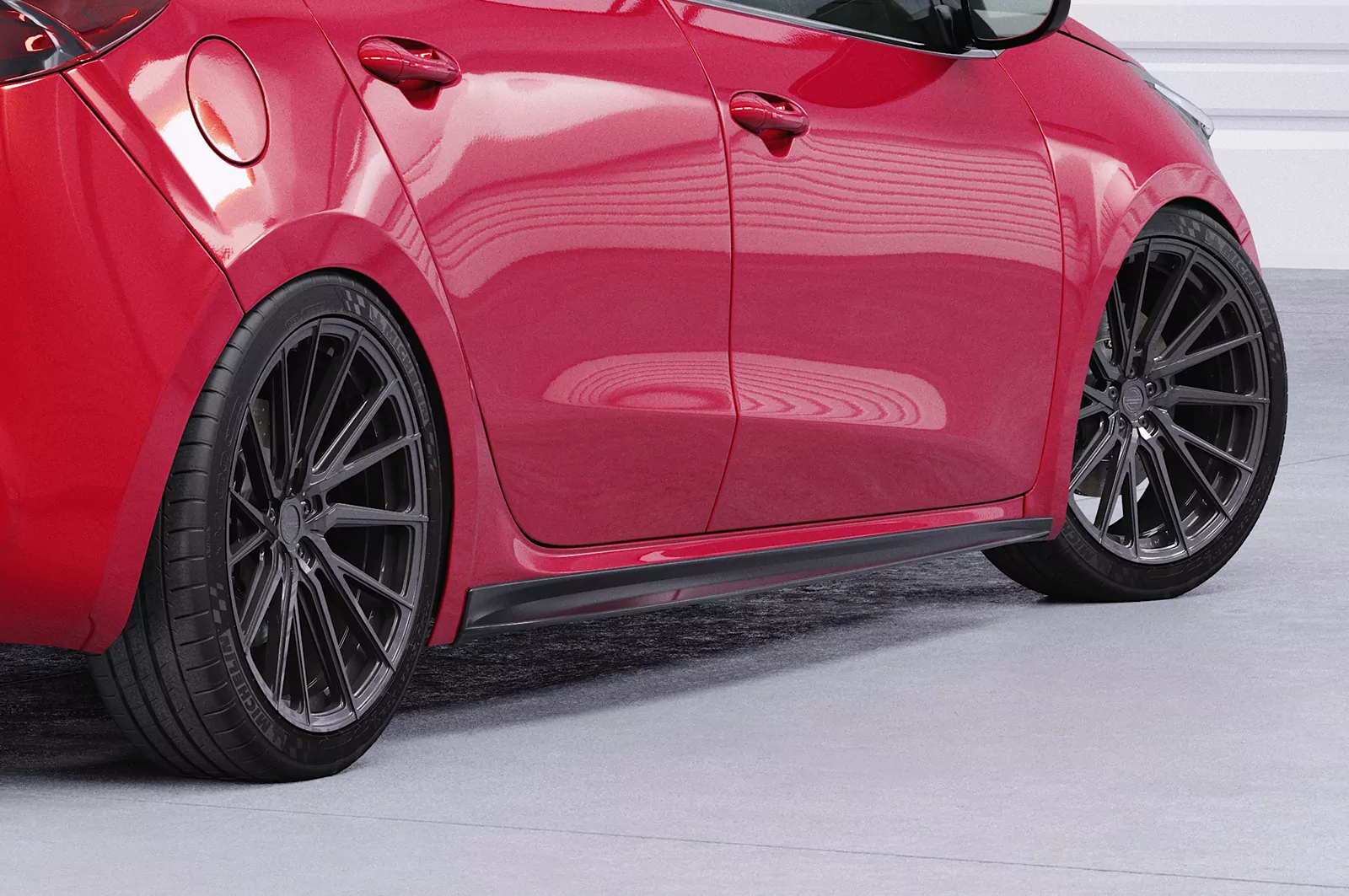 Seitenschweller für Kia Ceed / Pro Ceed (JD) GT SS576 Schwarz Strukturiert