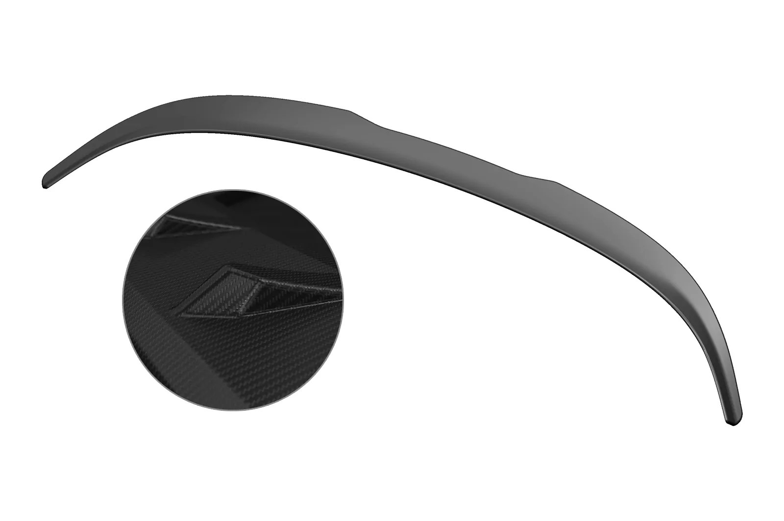 Heckflügel mit ABE für VW Scirocco III R / R-Line HF657-M Carbon Look (matt)