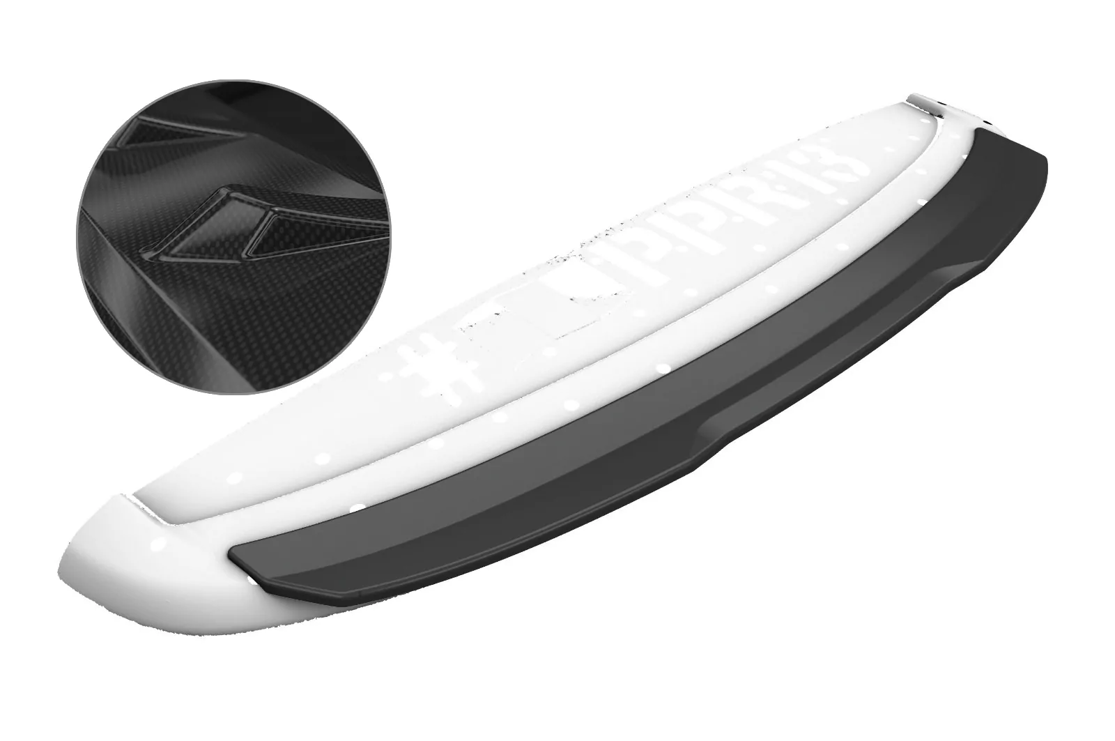 Heckflügel mit ABE für Citroen DS3 Racing / SportChic HF768-C Carbon Look Hochglanz