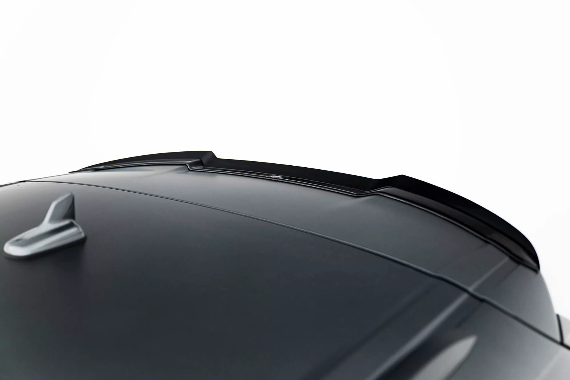 Spoiler CAP Für Audi SQ7 / Q7 S-Line Mk2 / Mk2 Facelift Schwarz Hochglanz