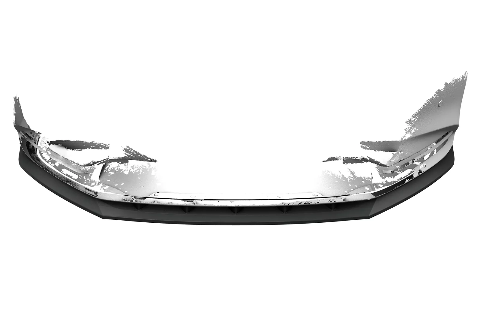 Cup-Spoilerlippe mit ABE für Mazda 6 (Typ GL) CSL657 Schwarz Strukturiert