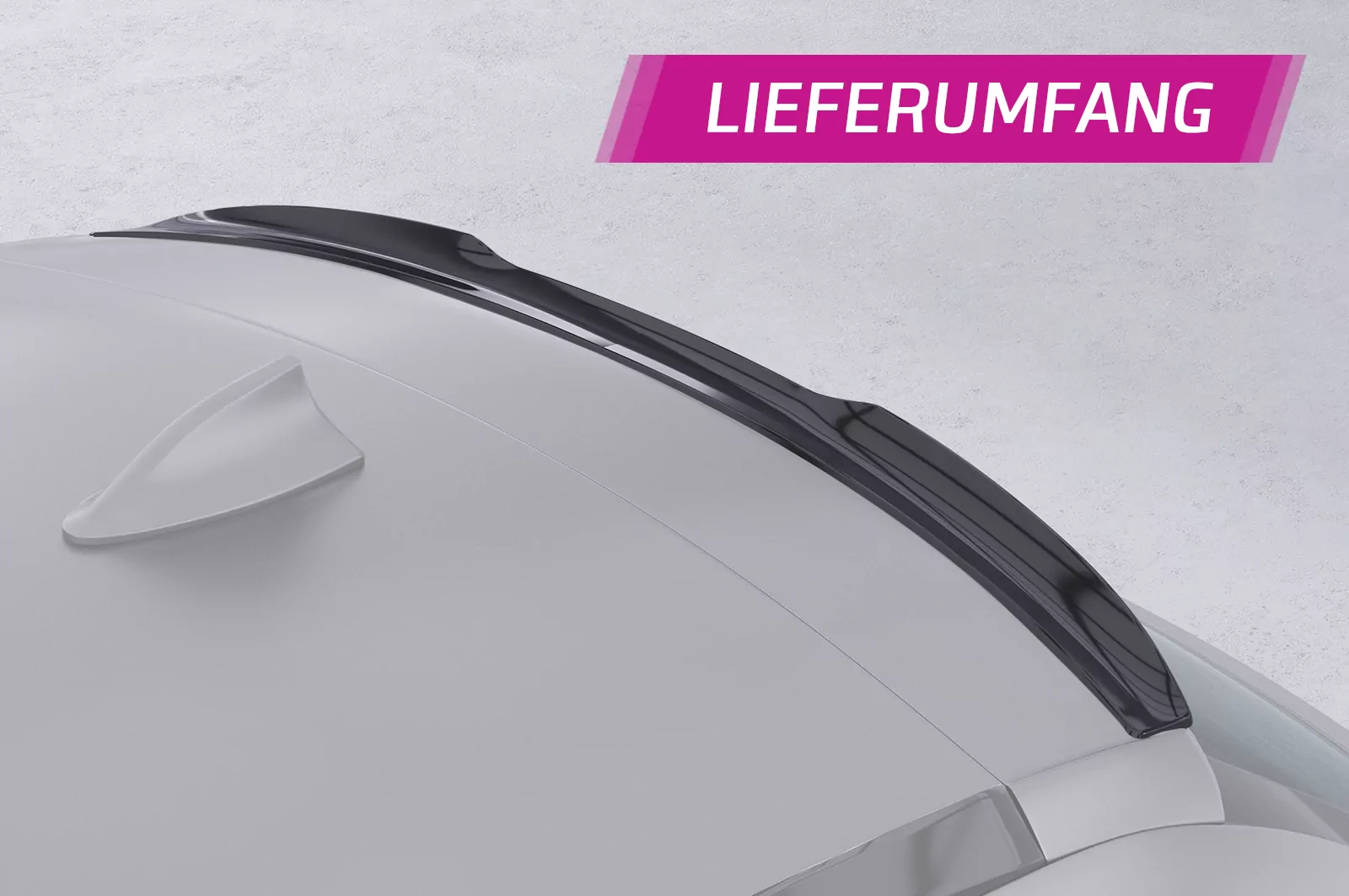 Heckflügel mit ABE für BMW 5er F11 Touring HF114 Schwarz Strukturiert