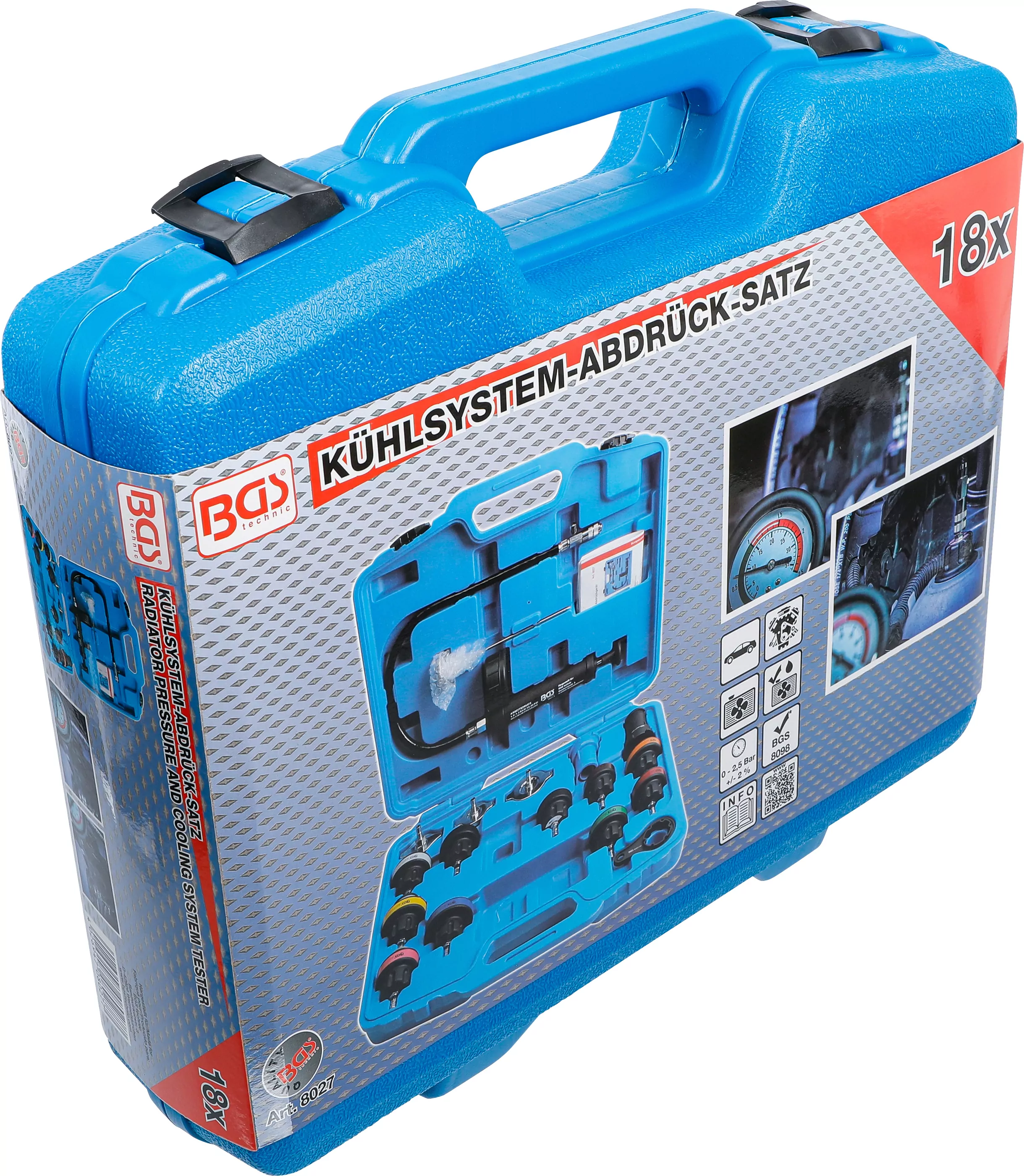 Kühlsystem-Abdrück-Satz | 18-tlg.