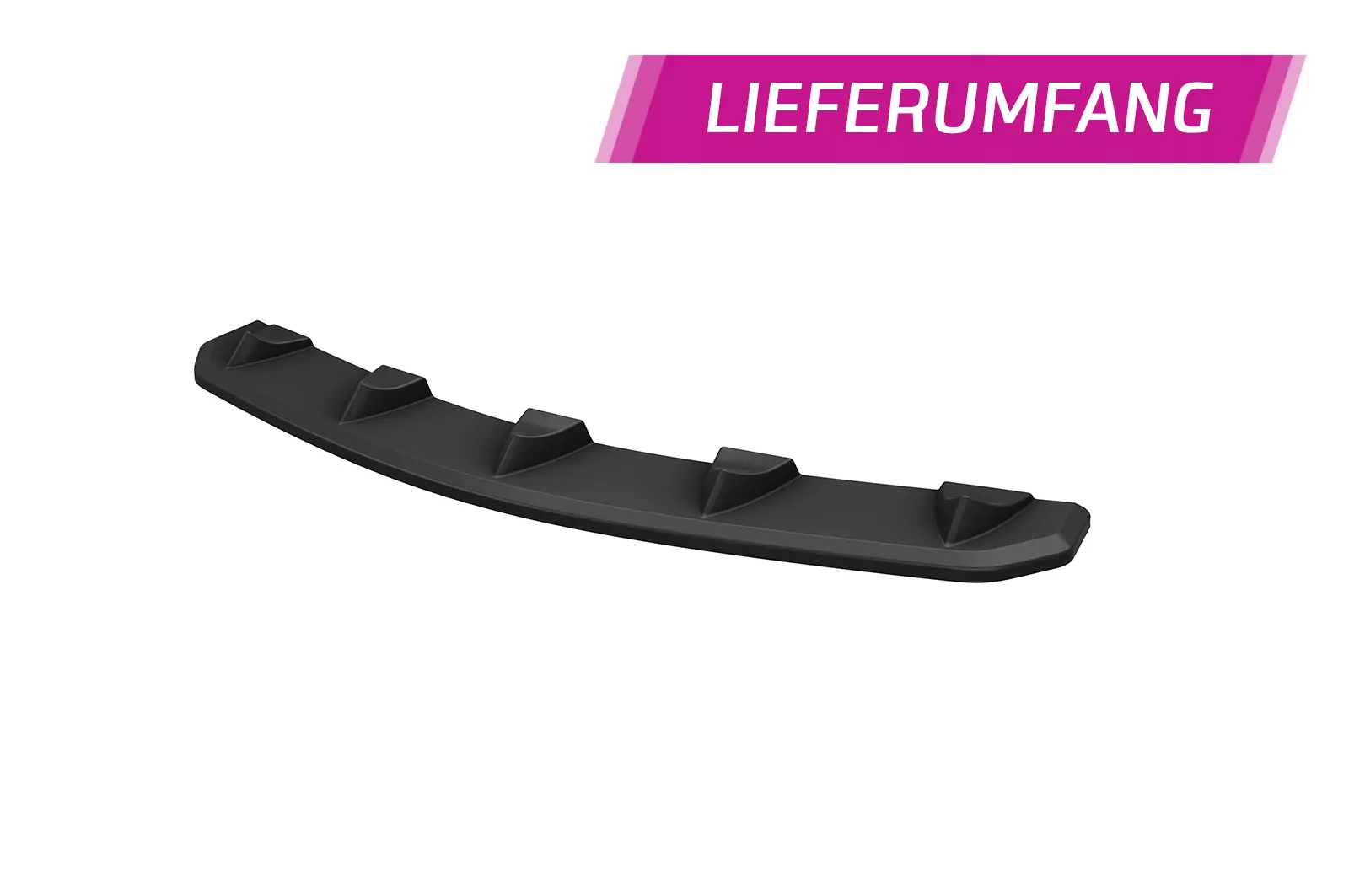 Cup-Spoilerlippe mit ABE für Porsche 911/996 CSL852 Schwarz Strukturiert