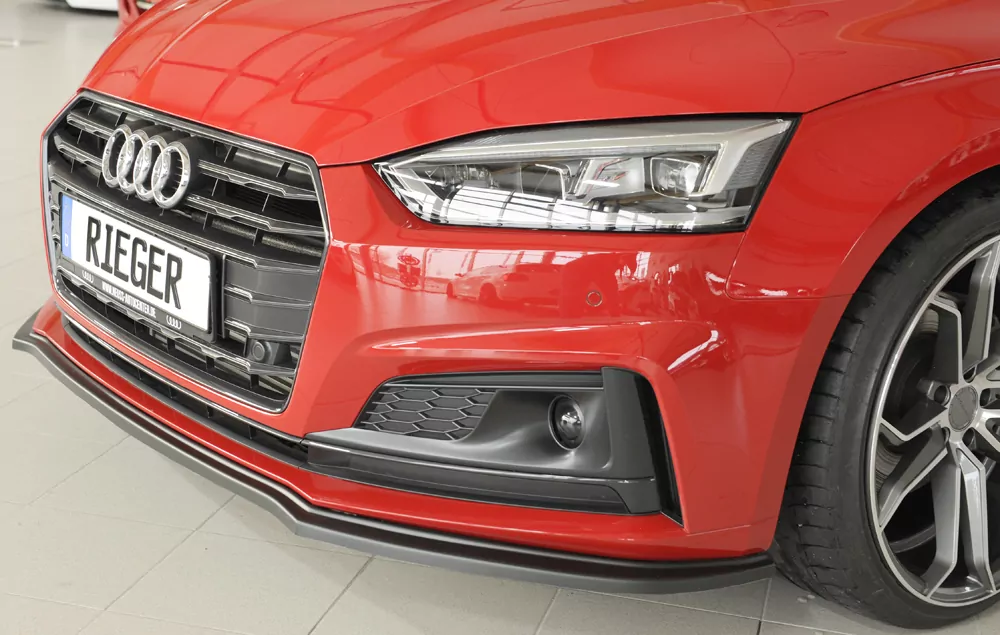 Rieger Spoilerschwert für Audi A5 S5 (B9/F5) | Coupé 11.16-12.19 (bis Facelift) für orig. S-Line Frontschürze