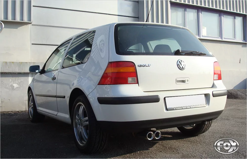 VW Golf IV  Endschalldämpfer - 2x76 Typ 13