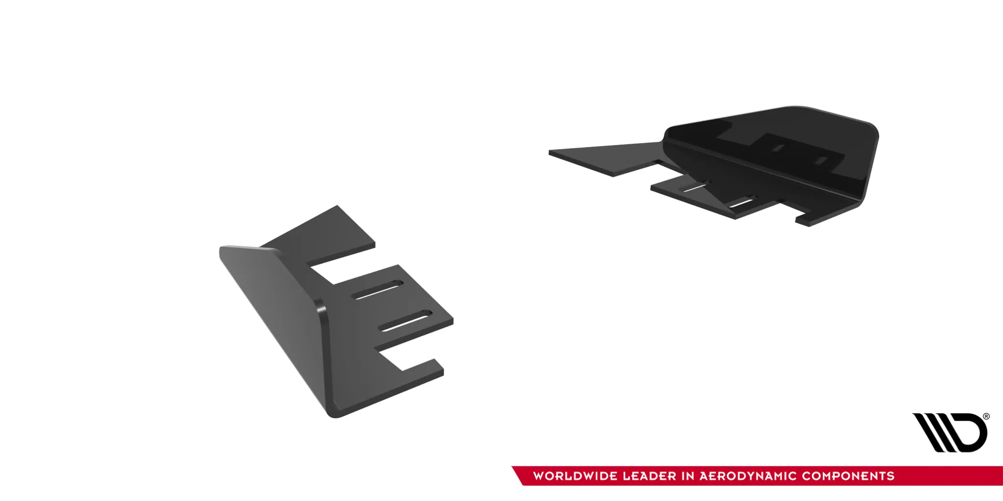 Hintere Seiten Flaps V.2 Für VW Golf R Mk8 / Mk8 Facelift Schwarz Hochglanz