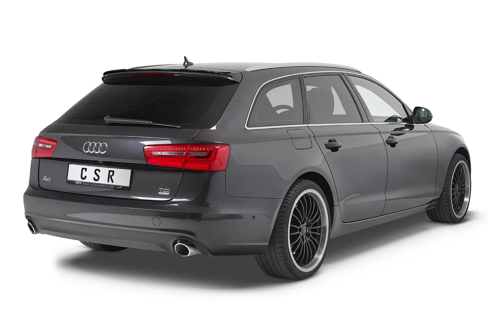 Heckflügel mit ABE für Audi A6 C7 4G Avant HF640-M Carbon Look (matt)