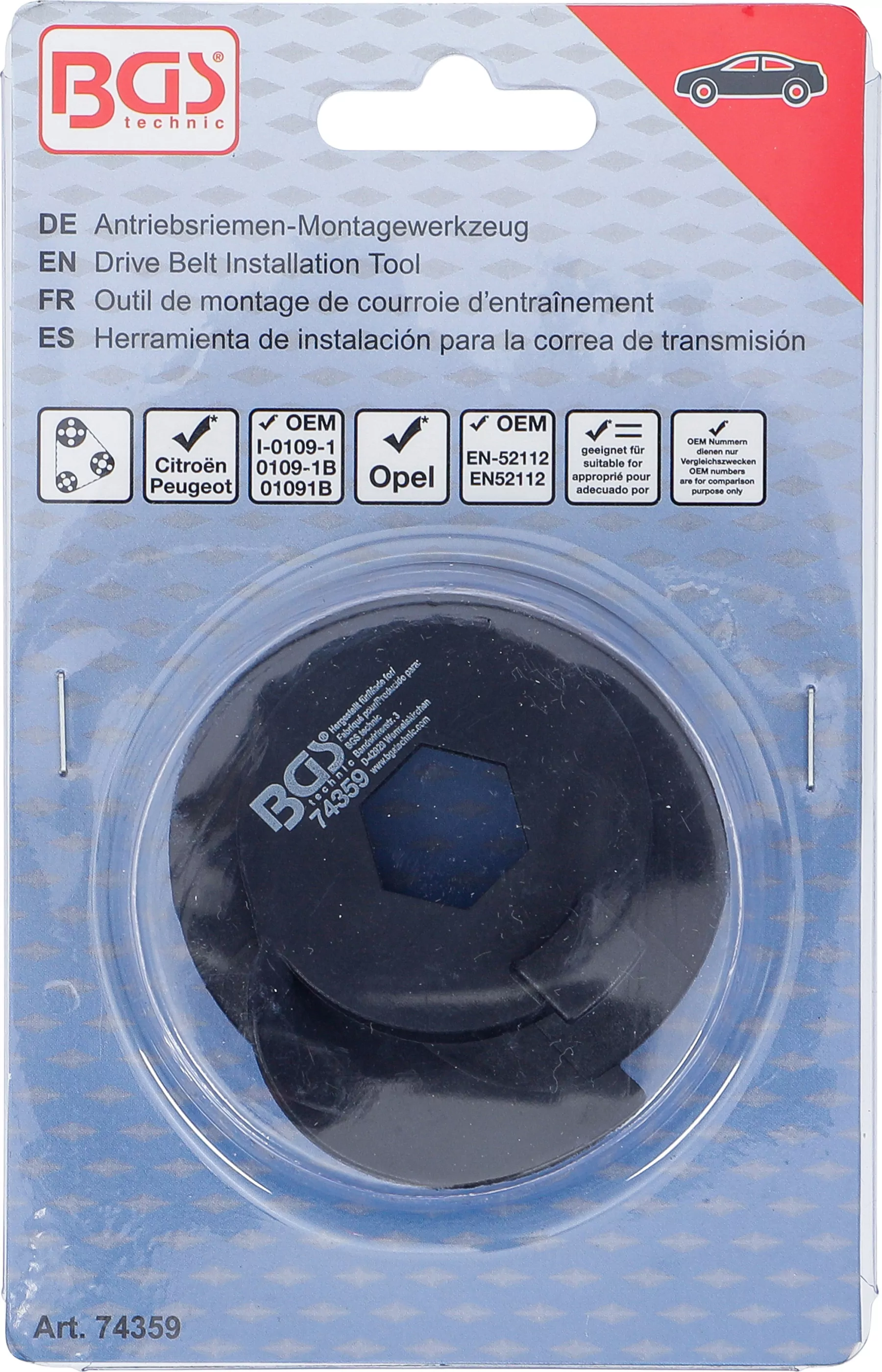 Antriebsriemen-Montagewerkzeug | für Citroën, Opel, Peugeot 1.0, 1.1, 1.2 L
