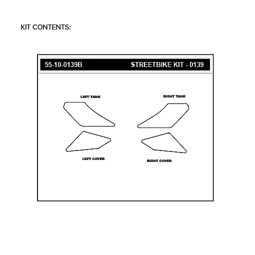 Stompgrip Traction Pad Volcano für Honda MSX125 / Grom 17-20 Schwarz