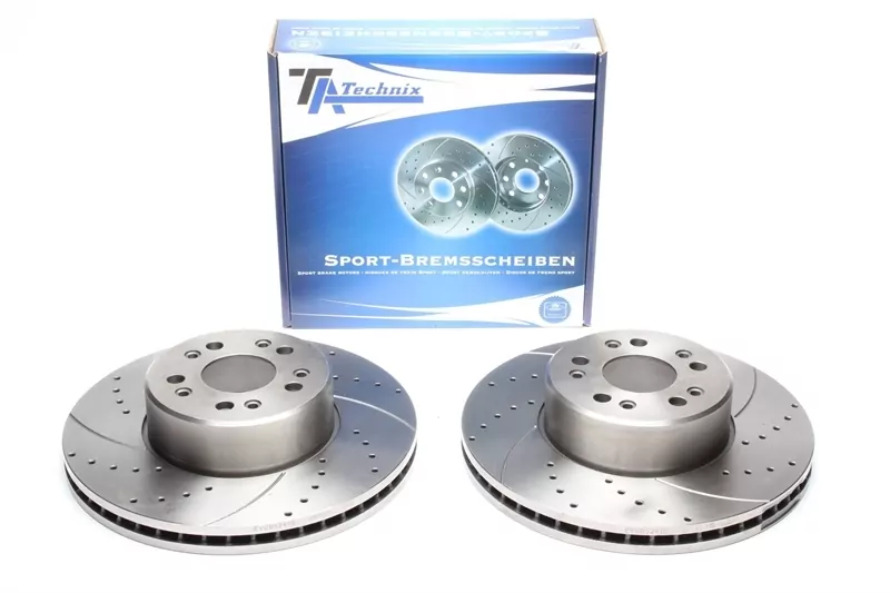 TA Technix Sport Bremsscheiben Satz Vorderachse passend für Mercedes Benz S-Klasse W140/C140