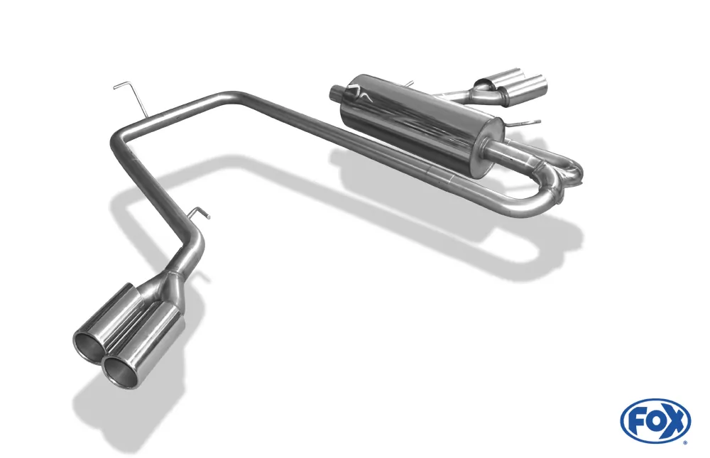 VW Amarok 4x4 - mit Trittbrett  Endschalldämpfer Ausgang seitlich rechts und links am Fahrzeug - 2x90 Typ 12 rechts/links