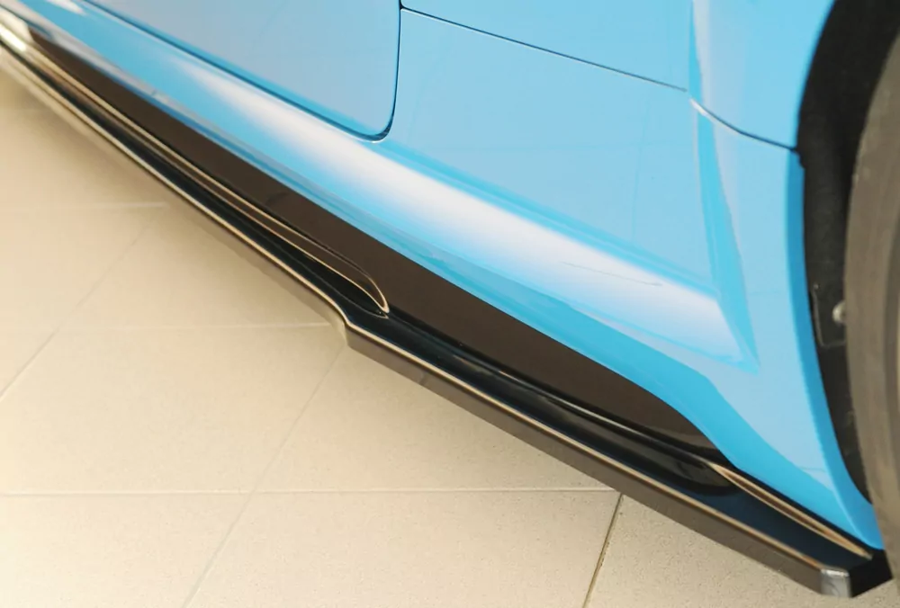 Rieger Seitenschweller links ansatz (ca. 19mm) glanz schwarz für Audi TT RS (8J/8J1-FV/8S) Roadster 09.18- (ab Facelift)