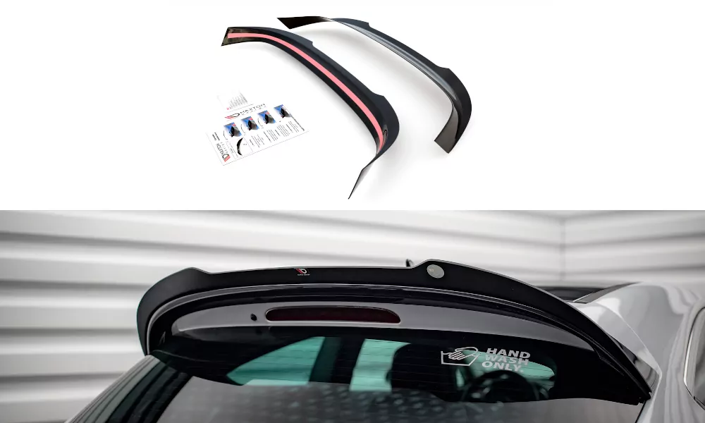 Spoiler CAP Für Opel Astra GTC OPC-Line J Schwarz Hochglanz