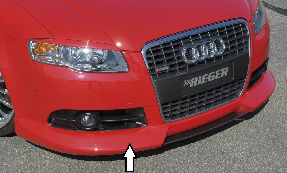 Rieger Spoilerlippe für Audi A4 (8E) Typ B7 | Avant 11.04- (ab Facelift) Nur für S-Line Exterieur