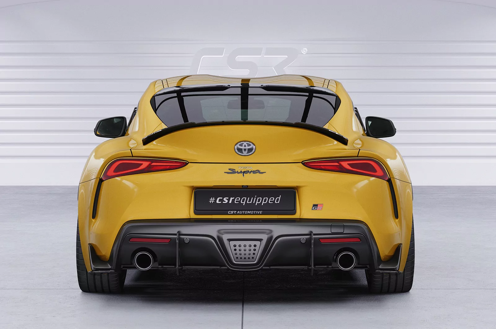 Heckscheibenblende für Toyota GR Supra (A90) HSB085 Schwarz Strukturiert