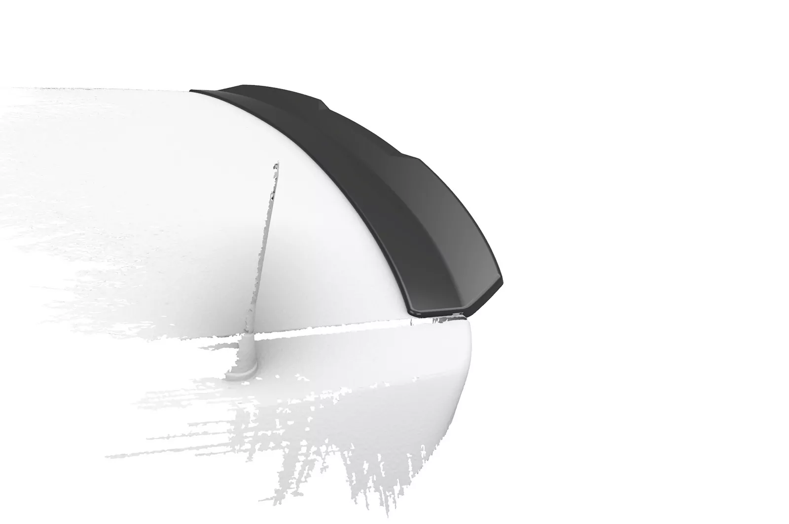 Heckflügel mit ABE für BMW 3er E46 Coupe / Cabrio HF796 Strukturiert (schwarz matt)