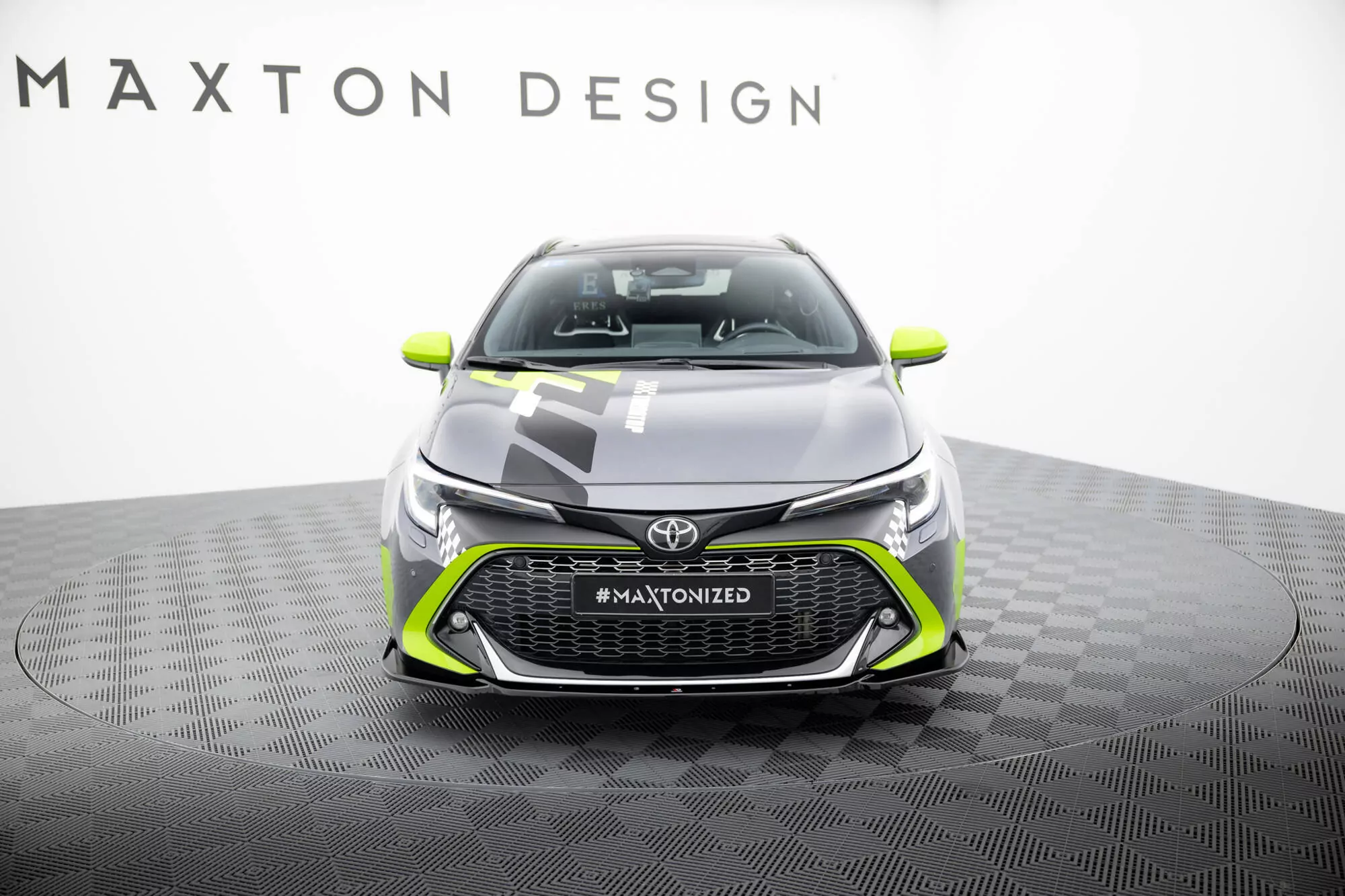 Front Ansatz Für Toyota Corolla GR Sport Hatchback XII Schwarz Hochglanz
