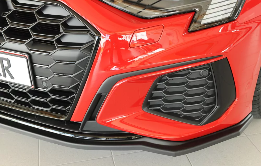 Rieger Spoilerschwert matt schwarz für Audi A3 S3 (GY) 5-tür. (Limousine) 07.20-05.24 (bis Facelift)