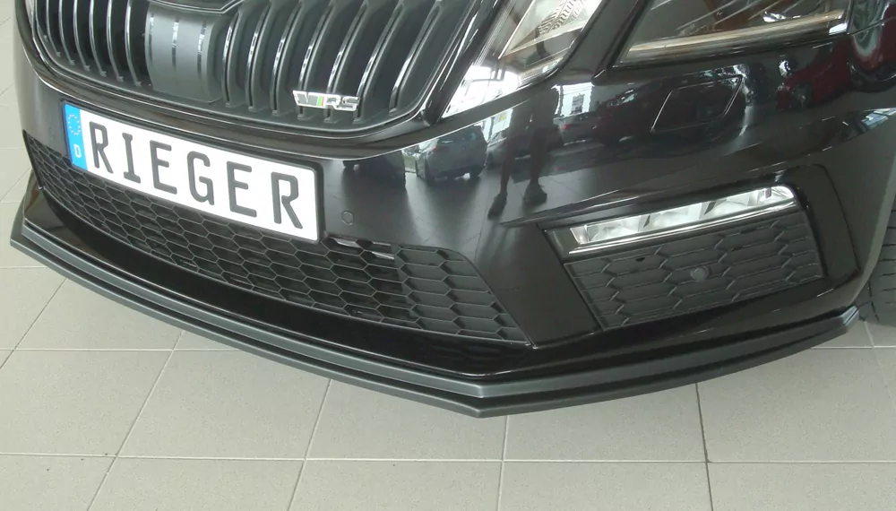 Rieger Spoilerschwert für Skoda Octavia RS (5E) | Combi 02.17- (ab Facelift) für orig. RS-Frontschürze