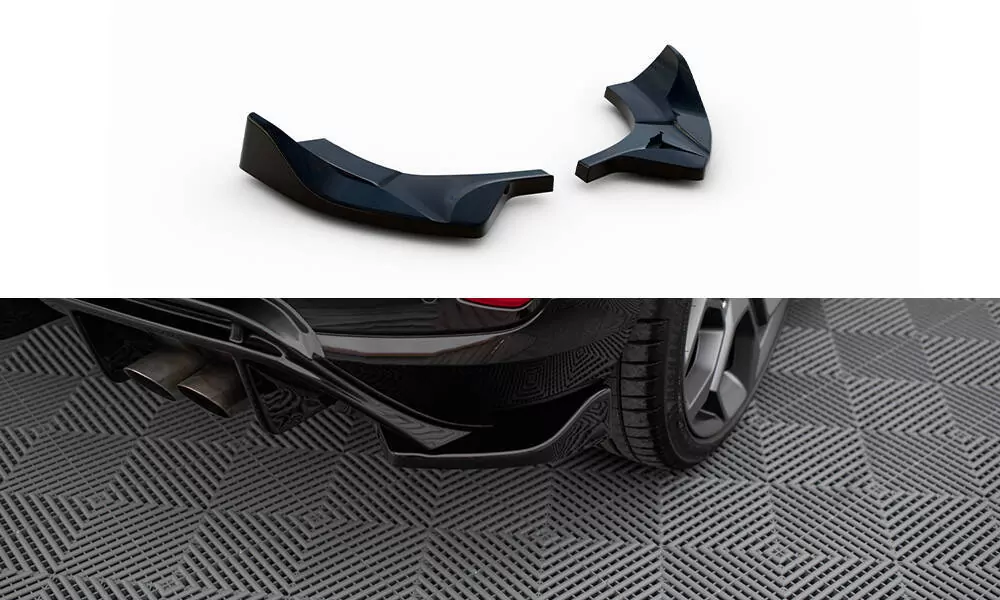 Heck Ansatz Flaps Diffusor Passend Für Diffusor Passend Für Ford FIesta Mk8 ST Schwarz Hochglanz Schwarz Hochglanz