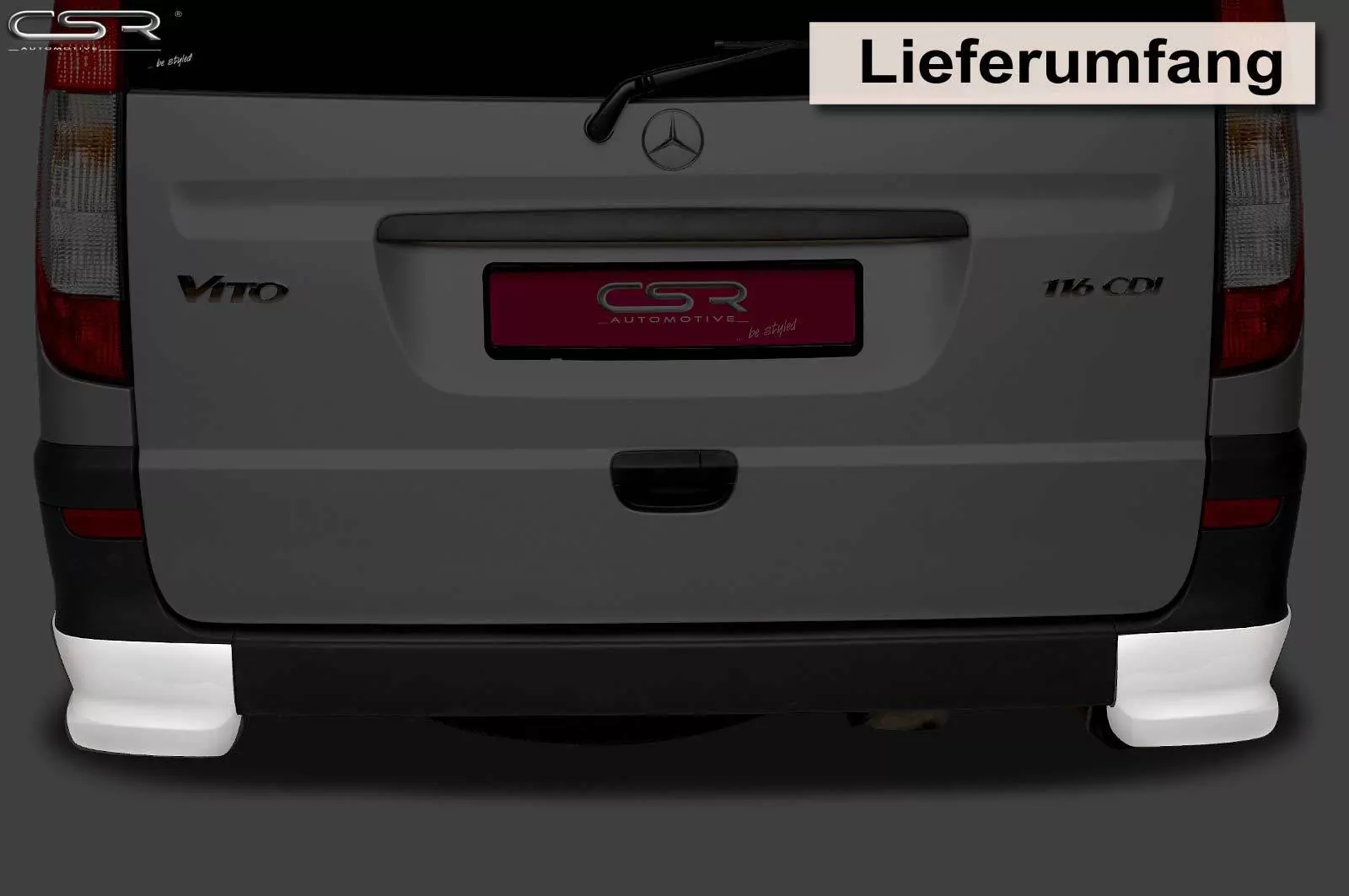 Heckansatz für Mercedes Benz Viano / Vito W639 V639 HA135