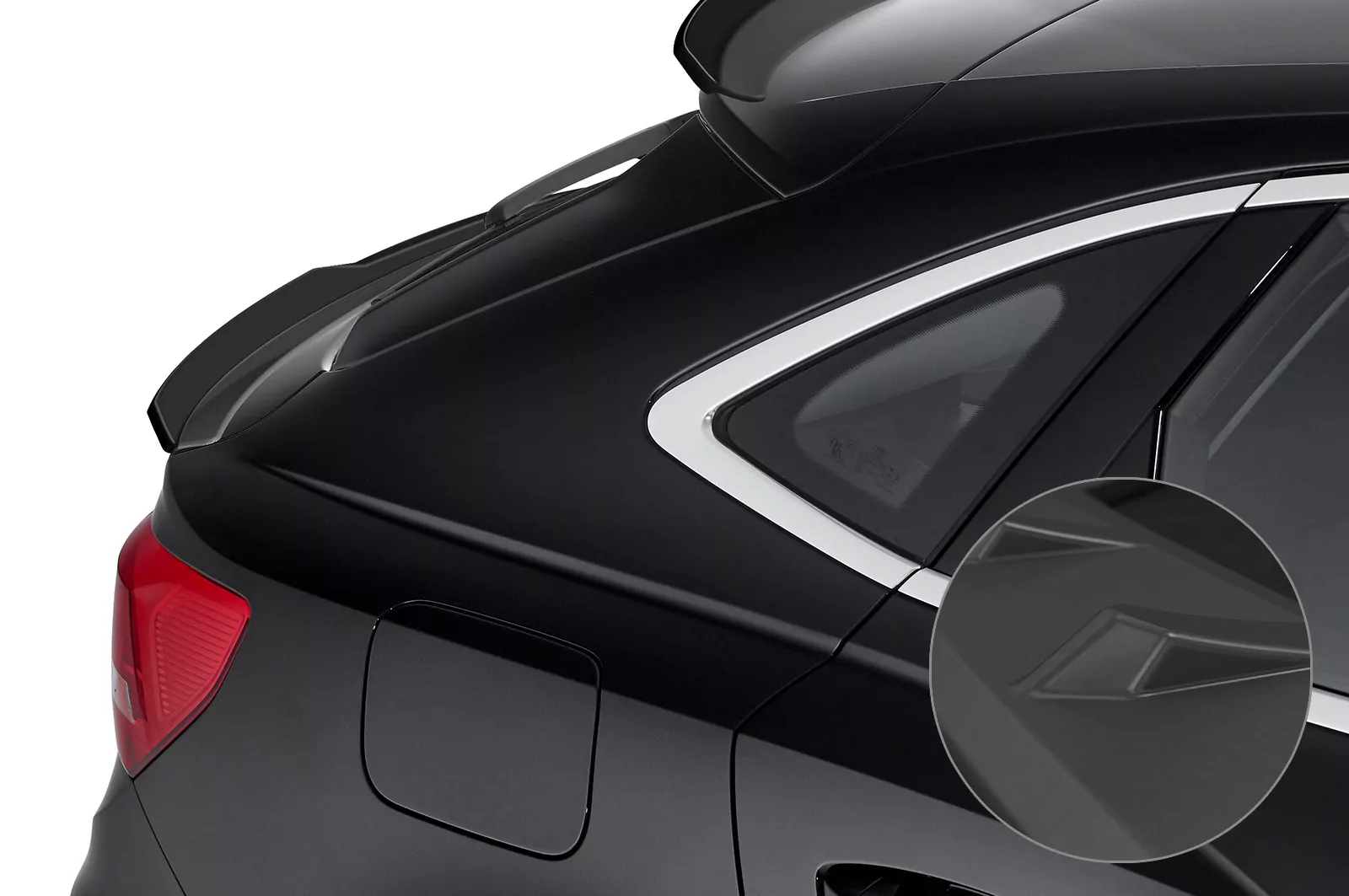 Heckflügel mit ABE für Audi Q3 (Typ F3) Sportback Lackierfreundlich (schwarz matt)