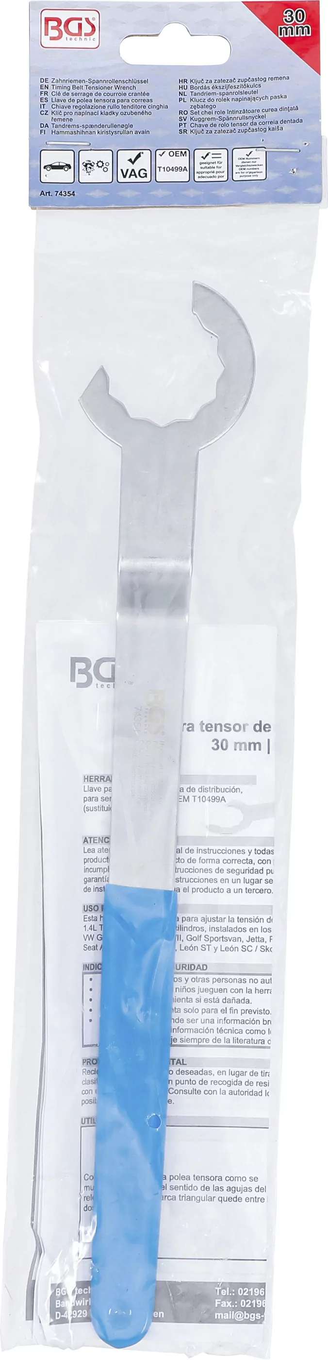 Zahnriemen-Spannrollenschlüssel | für VAG | SW 30 mm