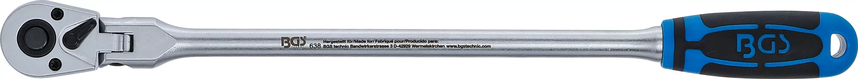 Gelenkknarre | arretierbar | extra lang | Abtrieb Außenvierkant 6,3 mm (1/4") | 304 mm