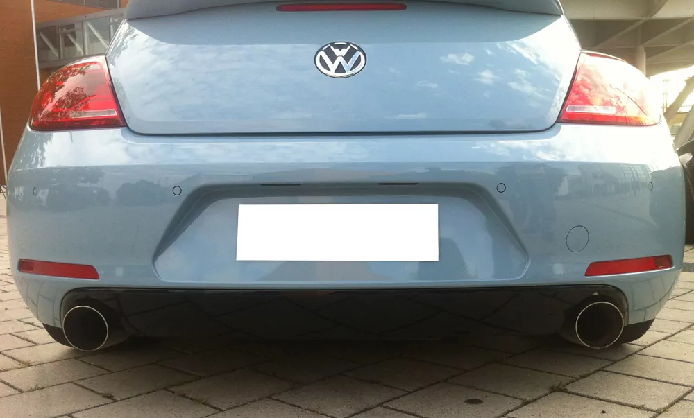 VW Beetle 2,0l - 16 (5C) Coupe & Cabrio  Endschalldämpfer Ausgang rechts/links - 1x100 Typ 25 rechts/links