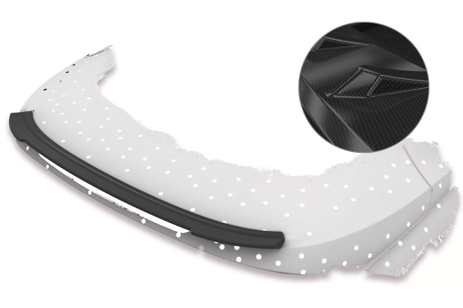 Heckflügel mit ABE für BMW 6er E63/E64 HF649-C Carbon Look Hochglanz