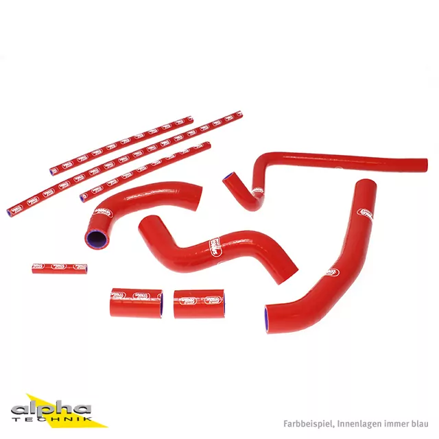 SAMCO SPORT Siliconschlauch Kit rot für Yamaha YZF1000R1 Modelljahr 2009-2014