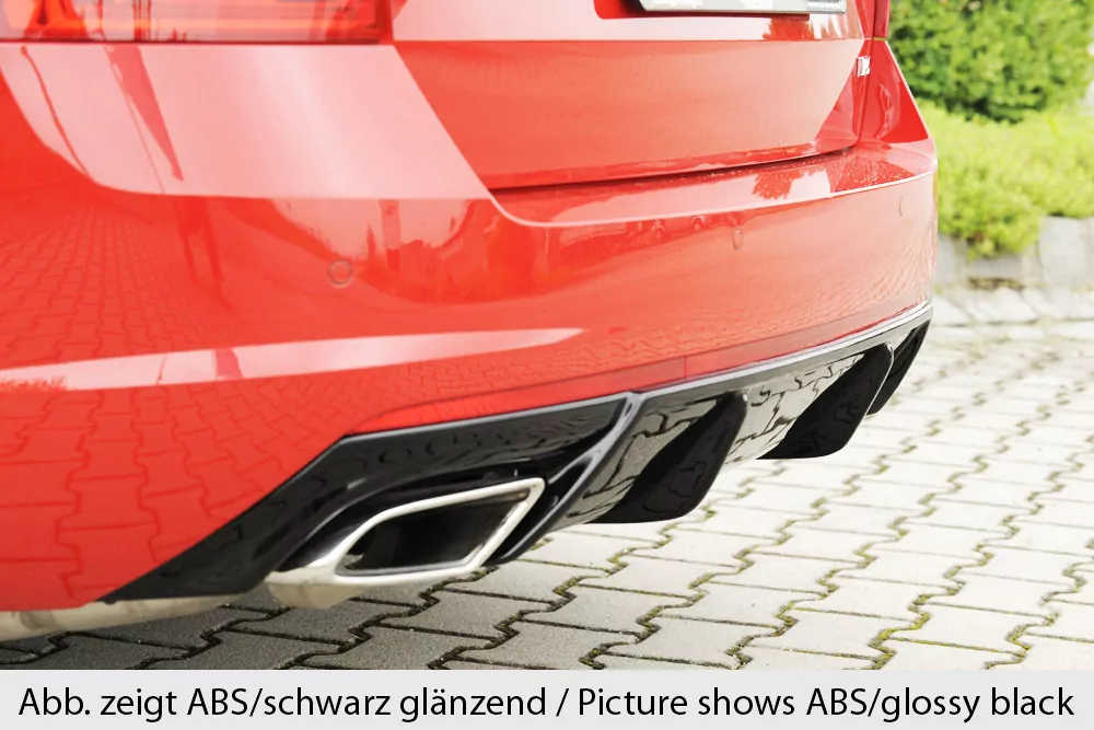 Rieger Heckeinsatz für Skoda Octavia RS (5E) | Lim. 02.17- (ab Facelift) bei Bestellung bitte genaue Motorisierung angeben!