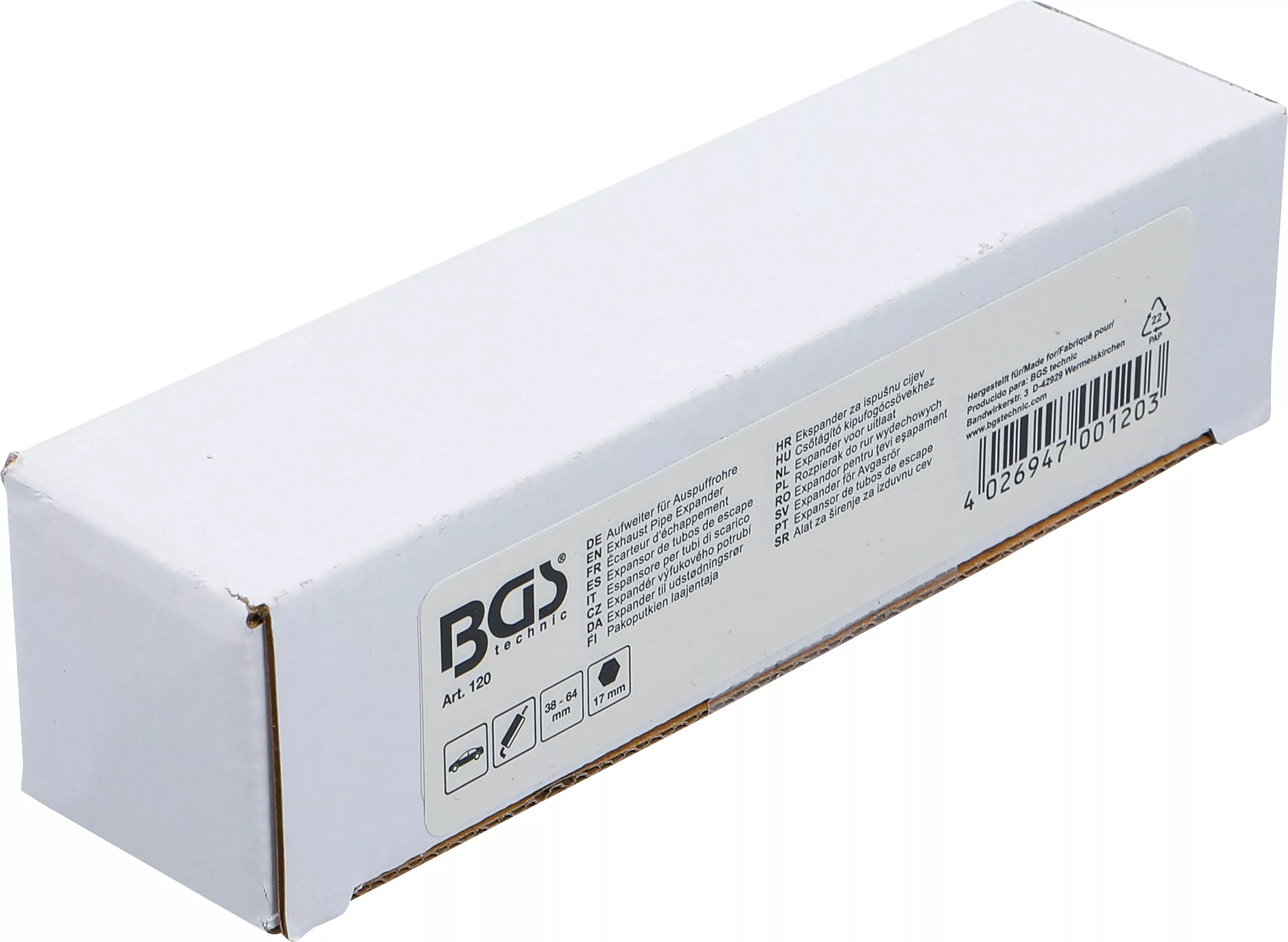 Aufweiter für Auspuffrohre | 38 - 64 mm