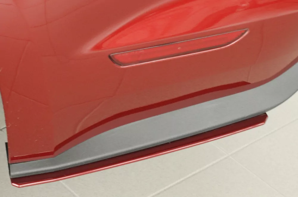 Rieger Heckschürzenansatz seitlich links für Ford Mustang 6 (LAE) | Coupé 11.14-07.17 (bis Facelift) für orig. GT-Heckschürze      in Vorbereitung !