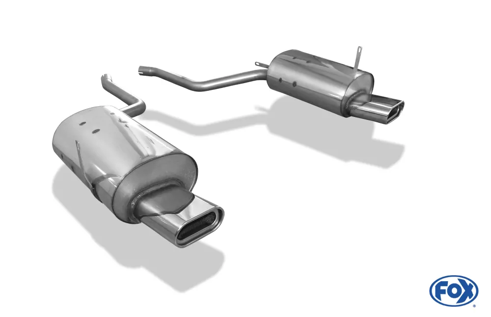 BMW E38 730i/ 735i/ 740i - Ohne Stoßstangenausschnitt  Endschalldämpfer rechts/links - 160x80 Typ 53 rechts/links