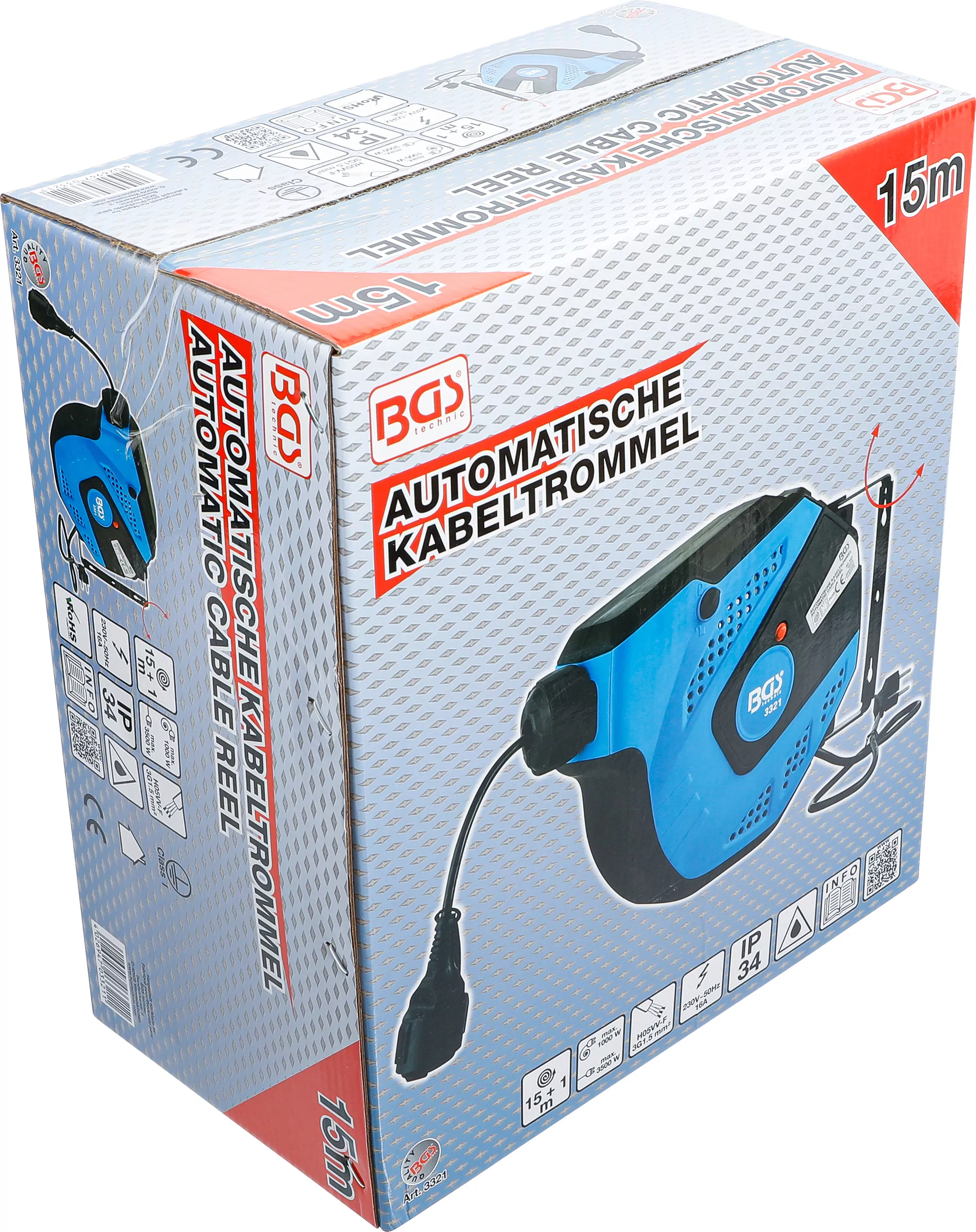 Automatische Kabeltrommel | 15 m